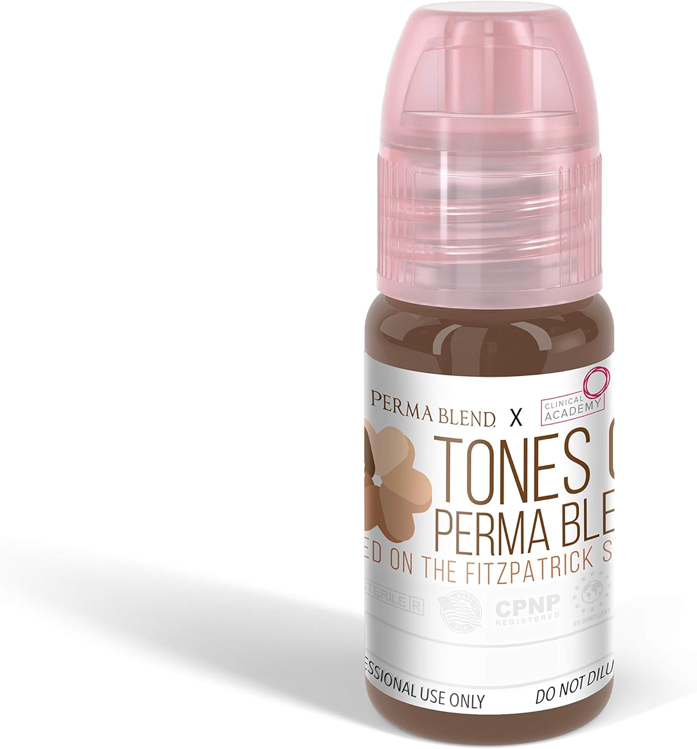 Perma Blend Permanent Makeup for Fitzpatrick Types 3-4, Used for Microblading and all Permanent Makeup Procedures, Professional Cosmetic Pigment - Trusty Rusty, 0.5 oz