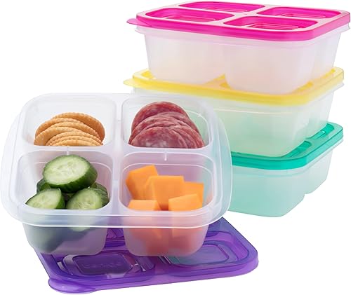 EasyLunchboxes ELB4 - Caja para aperitivos (4 compartimentos)