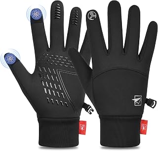 Cevapro Fahrradhandschuhe Warme Winterhandschuhe wasserdichte Touchscreenhandschuhe Winddichte Laufhandschuhe rutschfeste