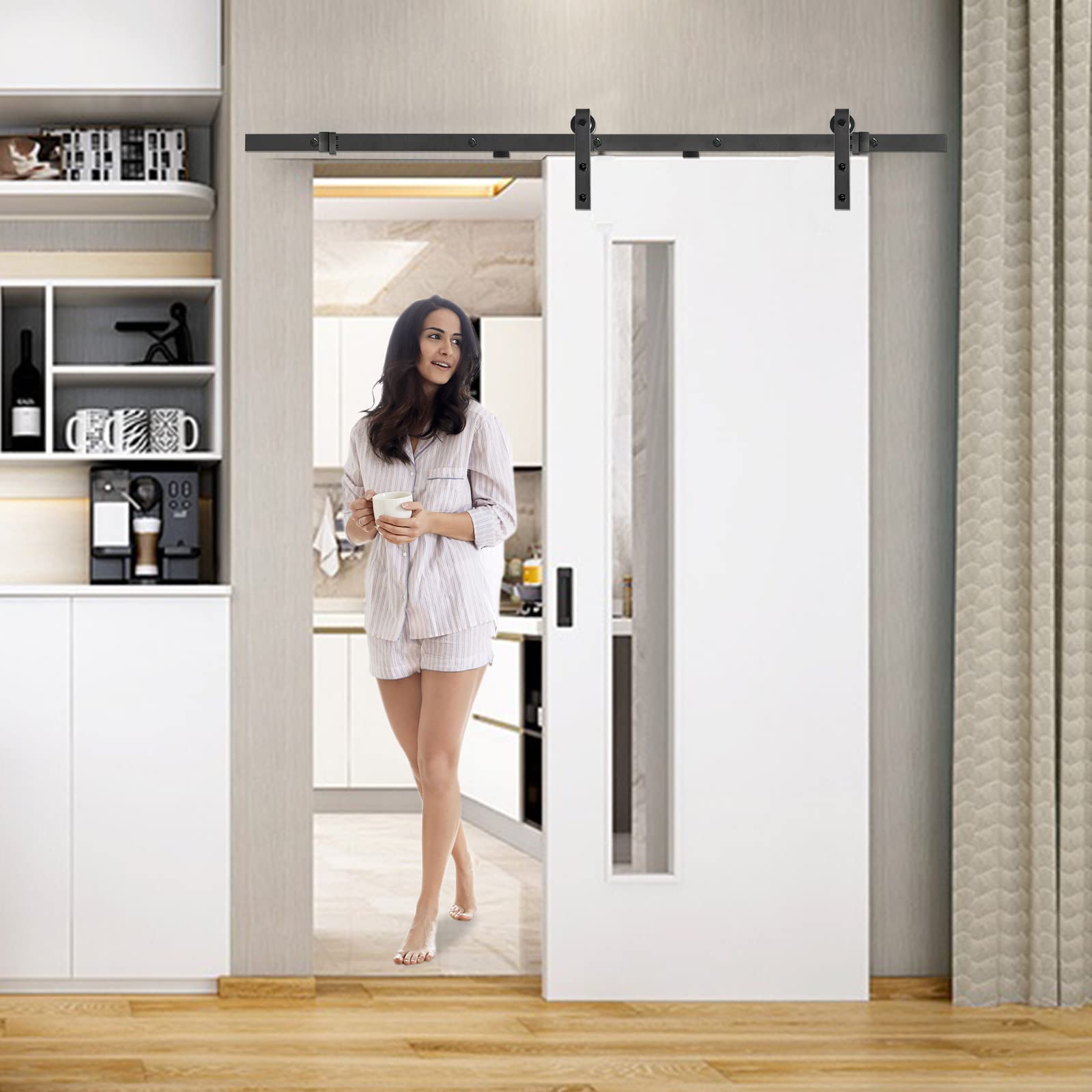 ACXIN Set di Raccordi per Porte Scorrevoli, 183 cm, per Porte Interne