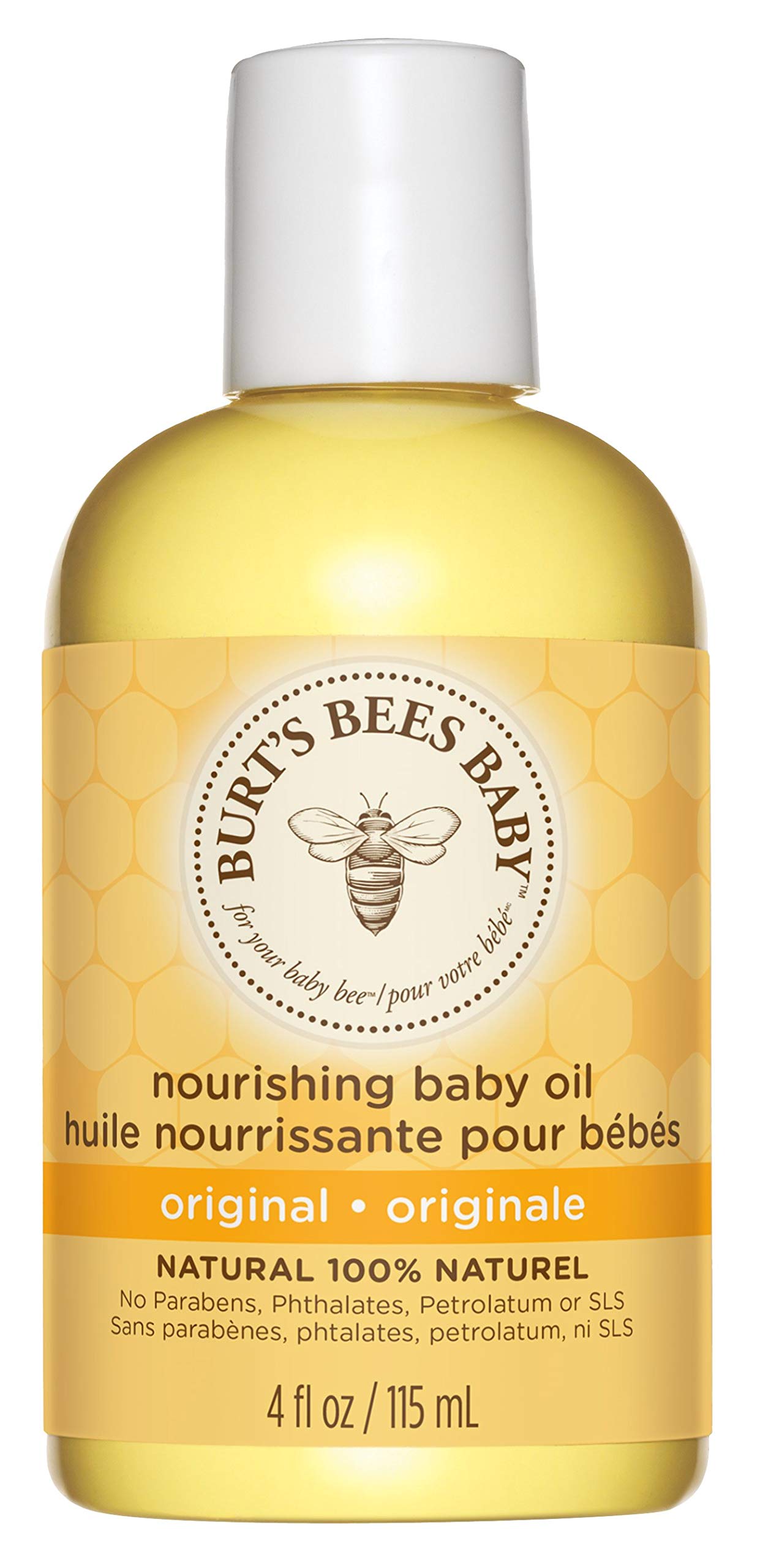 Burt's Bees Baby 100% Natural Nourishing Baby Oil Baby Skin Care - 115ml Bottle, Packaging May Vary