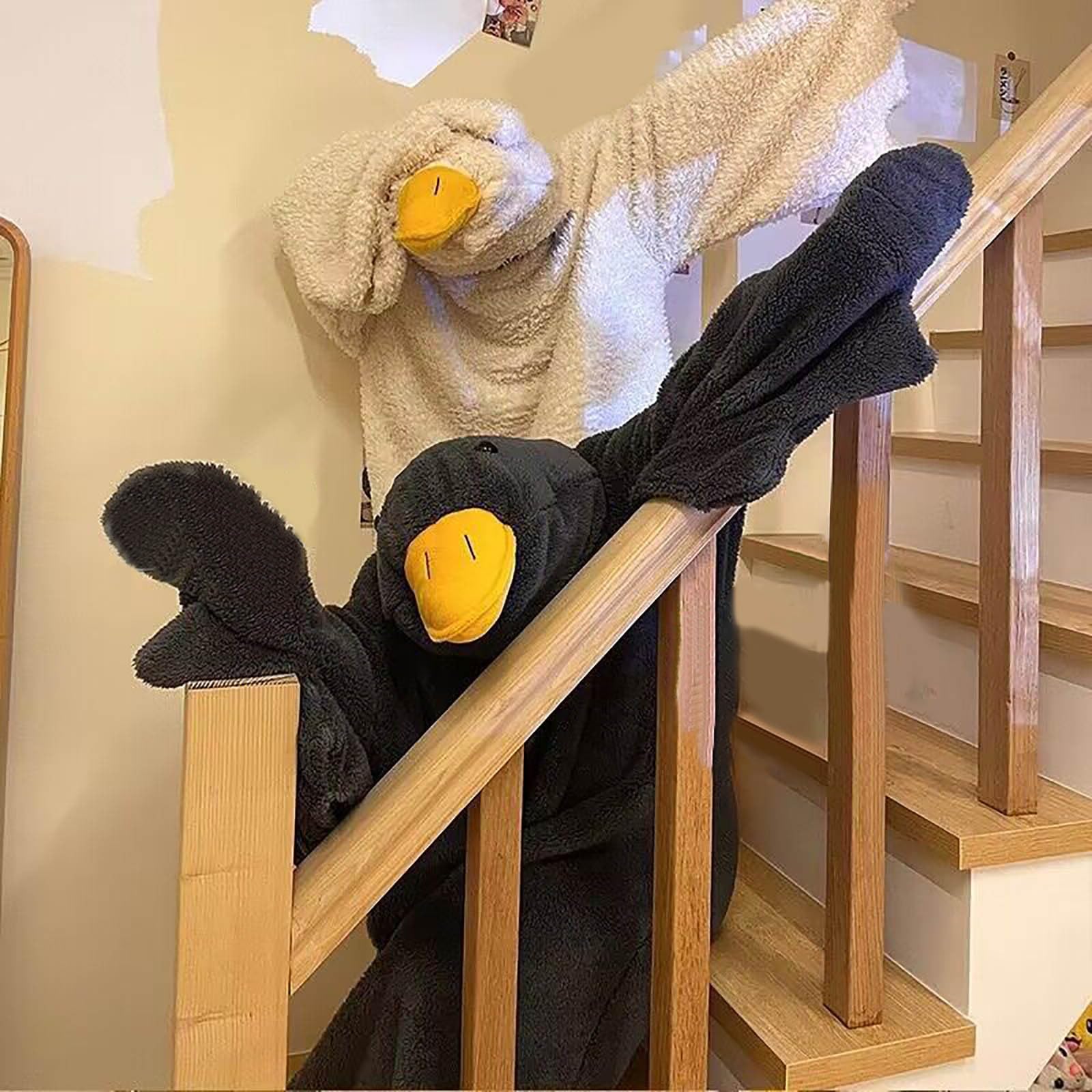 Coperta Indossabile Pigiama Con Cappuccio A Forma Di Oca Pigiama Morbido