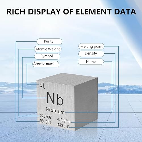 Miniatura 9 de Cubo de molibdeno de metal puro de alta densidad, cubo grabado con láser para colección de elementos, material de laboratorio, tabla periódica de