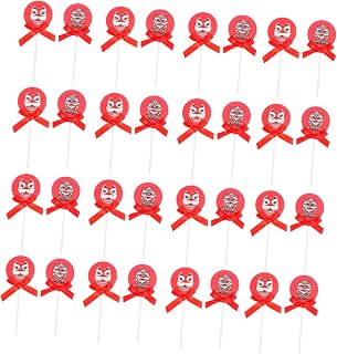 50 Pcs Lion Pattern Cake Toppers Paper and Material Creative DIY Cake Decorations for Birthday Party Family Friends Celebration