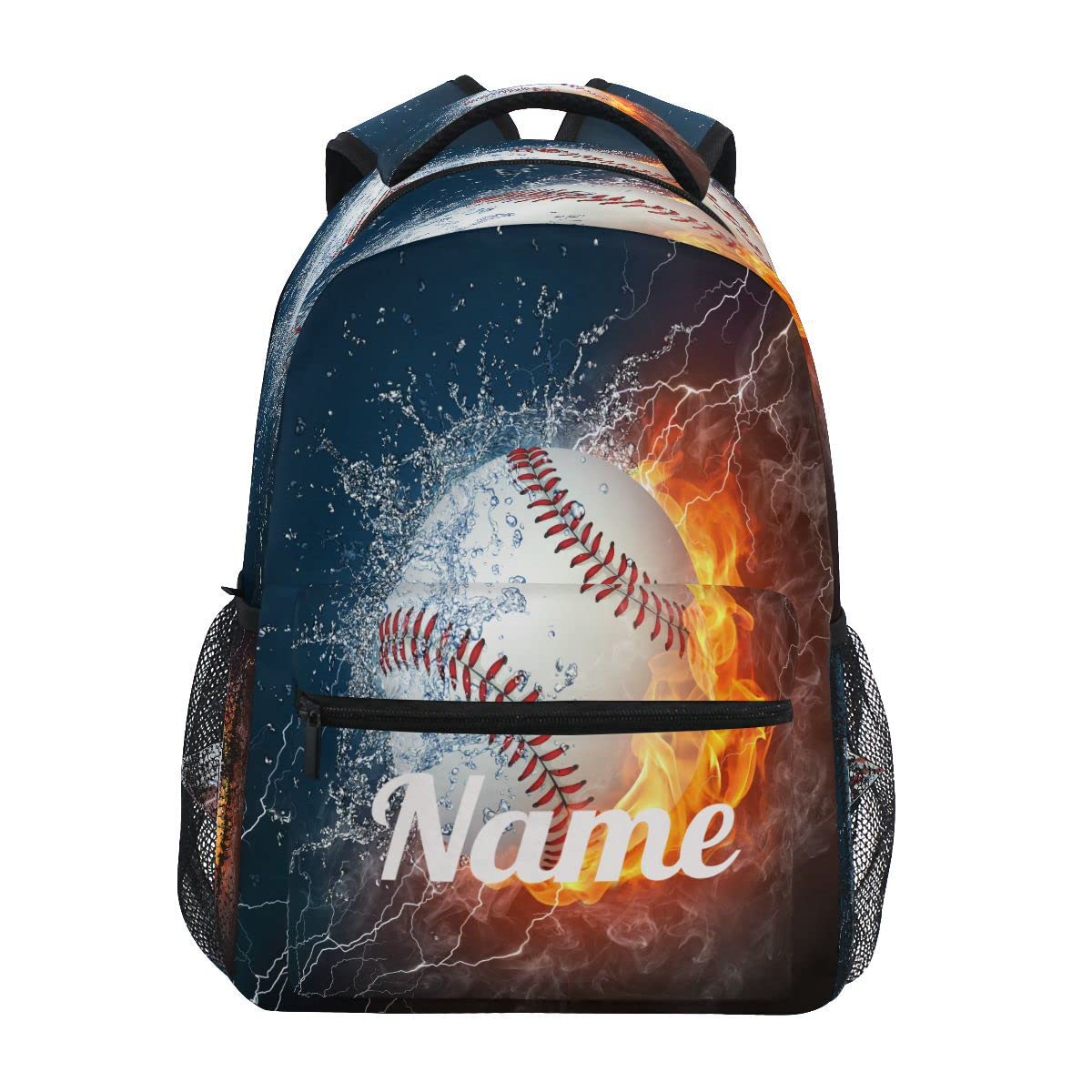 Custom1 - Mochila para niños con texto en inglés "Añade tu nombre", mochila para estudiantes primarias, bolsa para libros para niños y niñas, Personalizado1, talla única