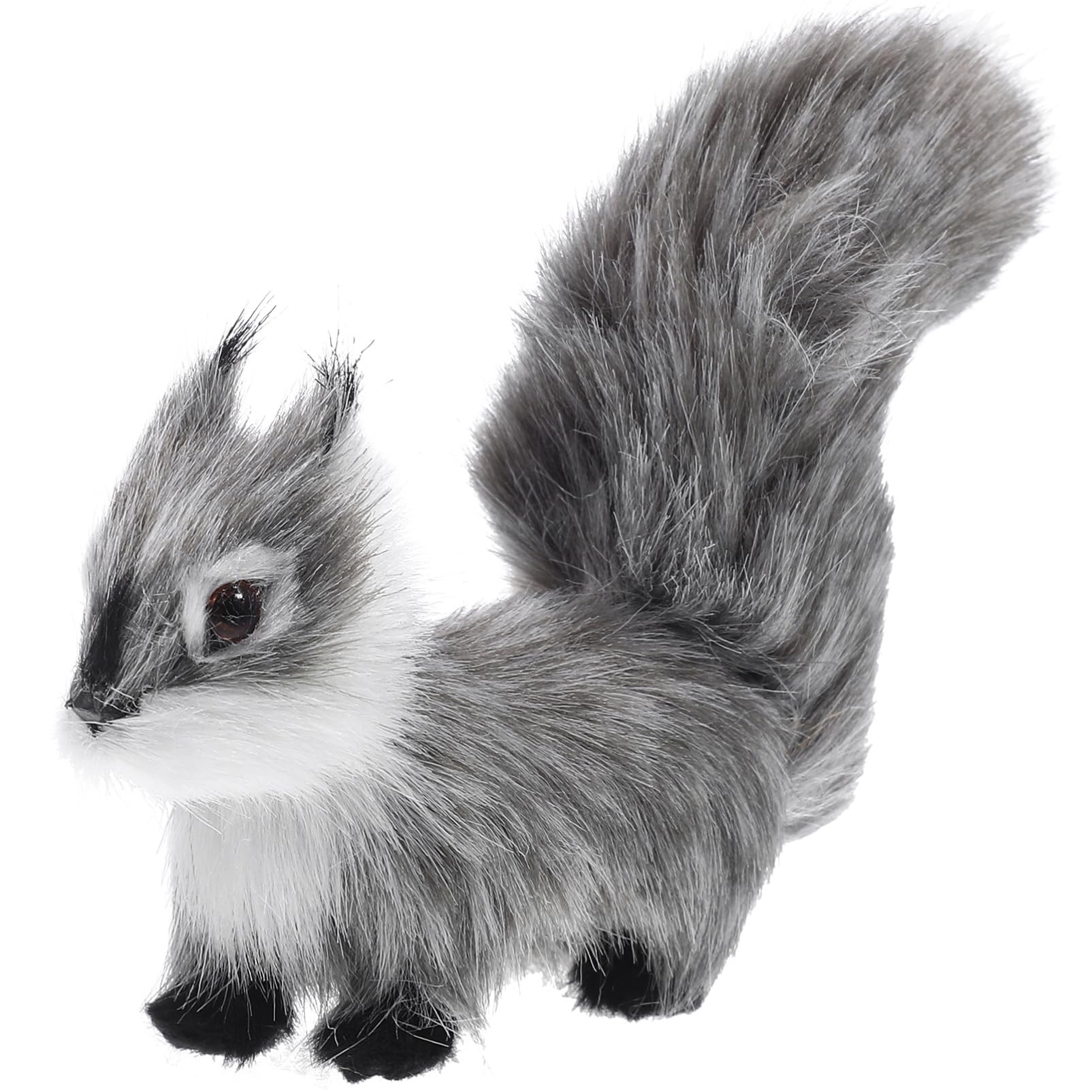 Amazon.co.jp: CATIEBYE ふわふわの小さなリスのぬいぐるみ置物 鮮やか