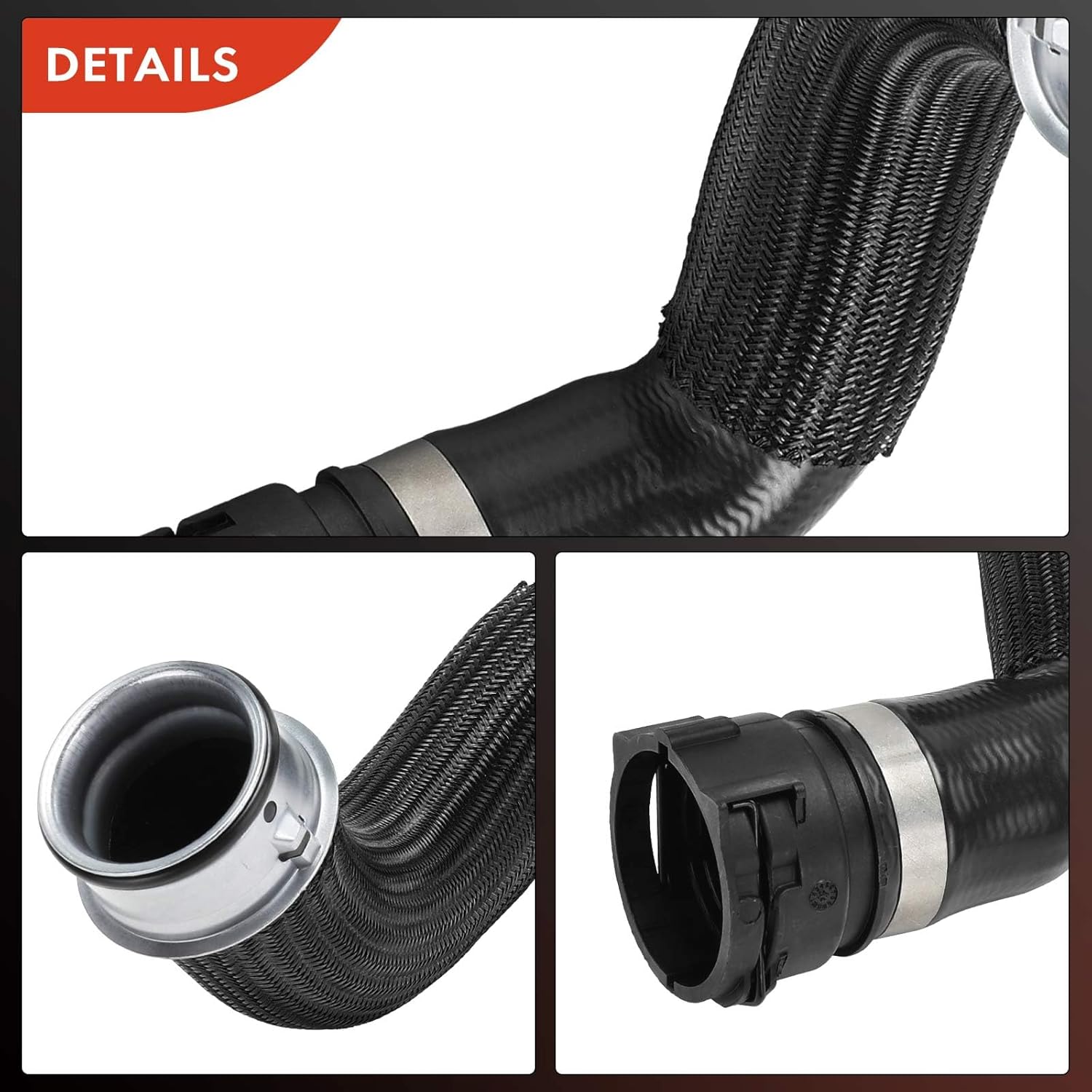 A-Premium Upper Radiator Coolant Hose Compatible with Mercedes-Benz GL450 2013-2014, GL550 2013-2016, GLE63 AMG GLE63 AMG S 2016-2019, GLS550 GLS63 AMG 2017-2019, ML550 2012-2014