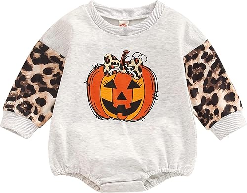 Miniatura 8 de Lamuusaa Traje de Halloween para bebé recién nacido, niña y niño, sudadera de fantasma, mameluco de gran tamaño, ropa de Halloween