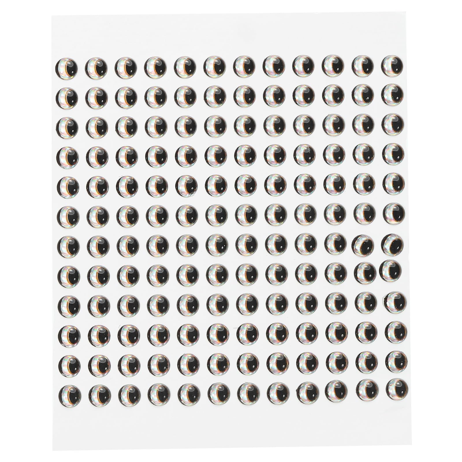 PATIKIL Fishing Lure 3D Eyes, Waterproof Artificial Fish Eye Fly Tying Lures Crafts Tackle Accessory for Fishing Baits DIY