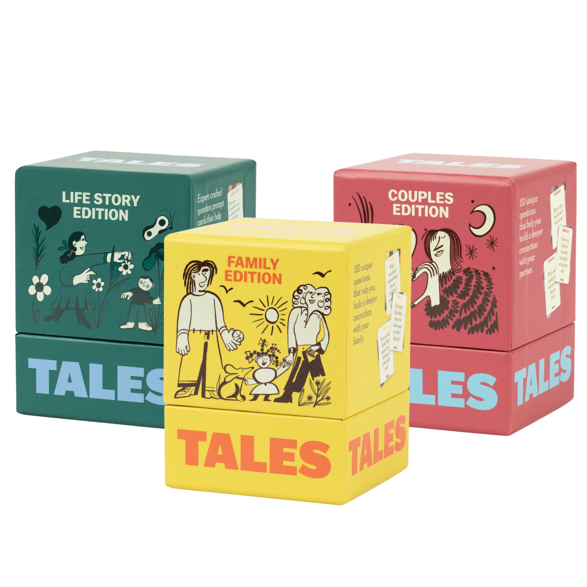 Amazon.com: TALES 3 Pack Conversation Cards Bundle – Family
