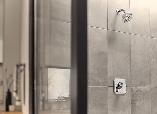 Miniatura 8 de Moen Genta LX Chrome Posi-Temp Pressure-Balancing Modern Trim, Válvula Requerida, T2471