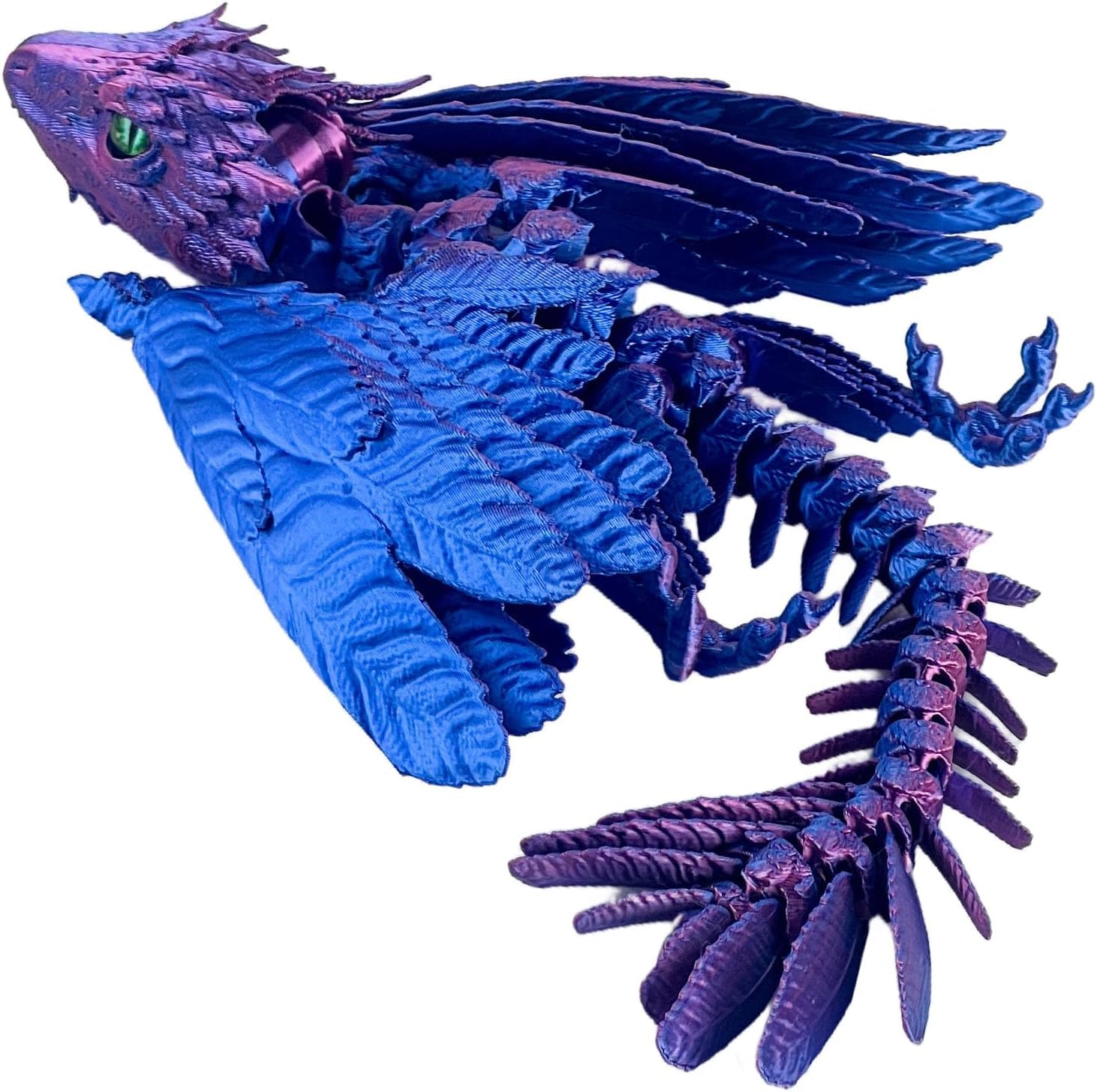 Feathered Wyvern Dragon, 3D Printed Dragon, Articulated Dragon, Fidget Dragons, 3D Printed Toys, Desktop Pet