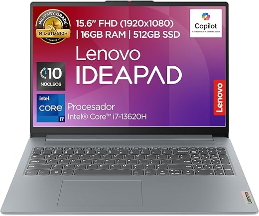 Lenovo IdeaPad Slim 3 – 15.6″ FHD, Intel Core i7, 16GB RAM
