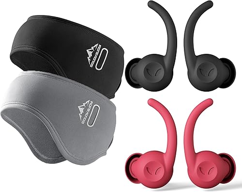 Kit de ayuda para dormir 2 pares de orejeras y 2 pares de tapones para los oídos ultra suaves para una mejor reducción del ruido