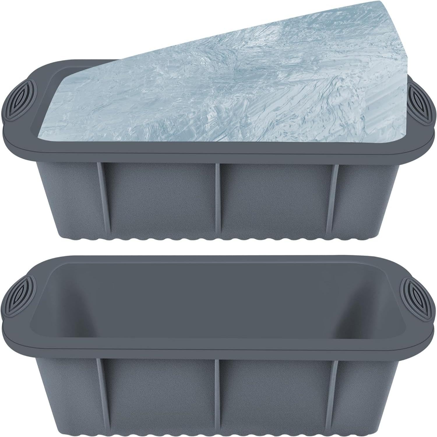 Stampo Cubetti Ghiaccio Giganti - 4 Vassoi Da 1kg Per Bagni Freddi, Frigoriferi E Utilizzi Creative