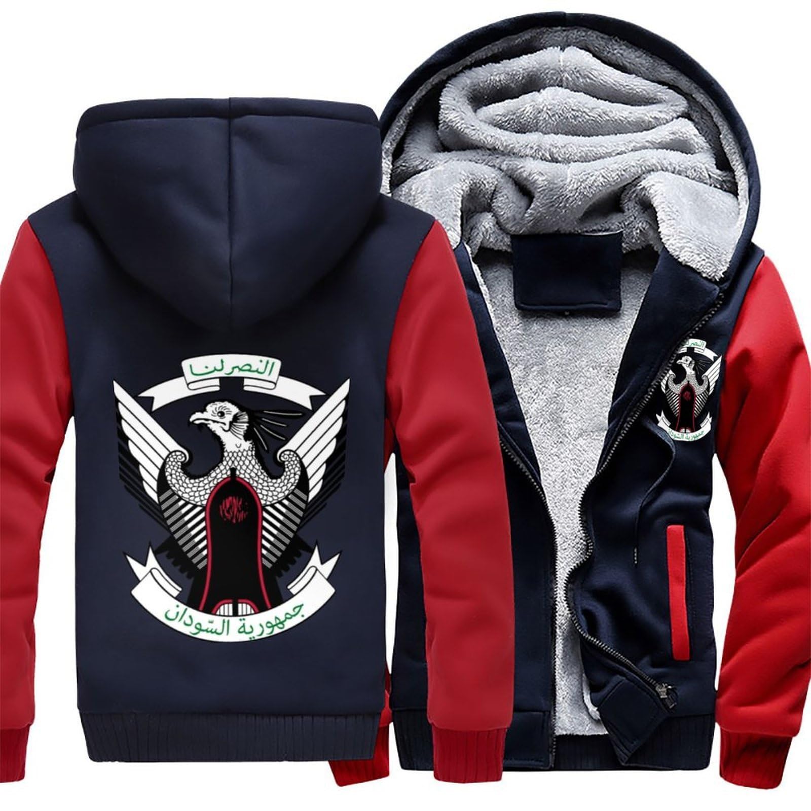 Hoodie da Uomo con Zip Intera –Sudan Felpa Calda e Spessa,Foderata in Pile,Tessuto Morbido,per Lavoro e Quotidiano