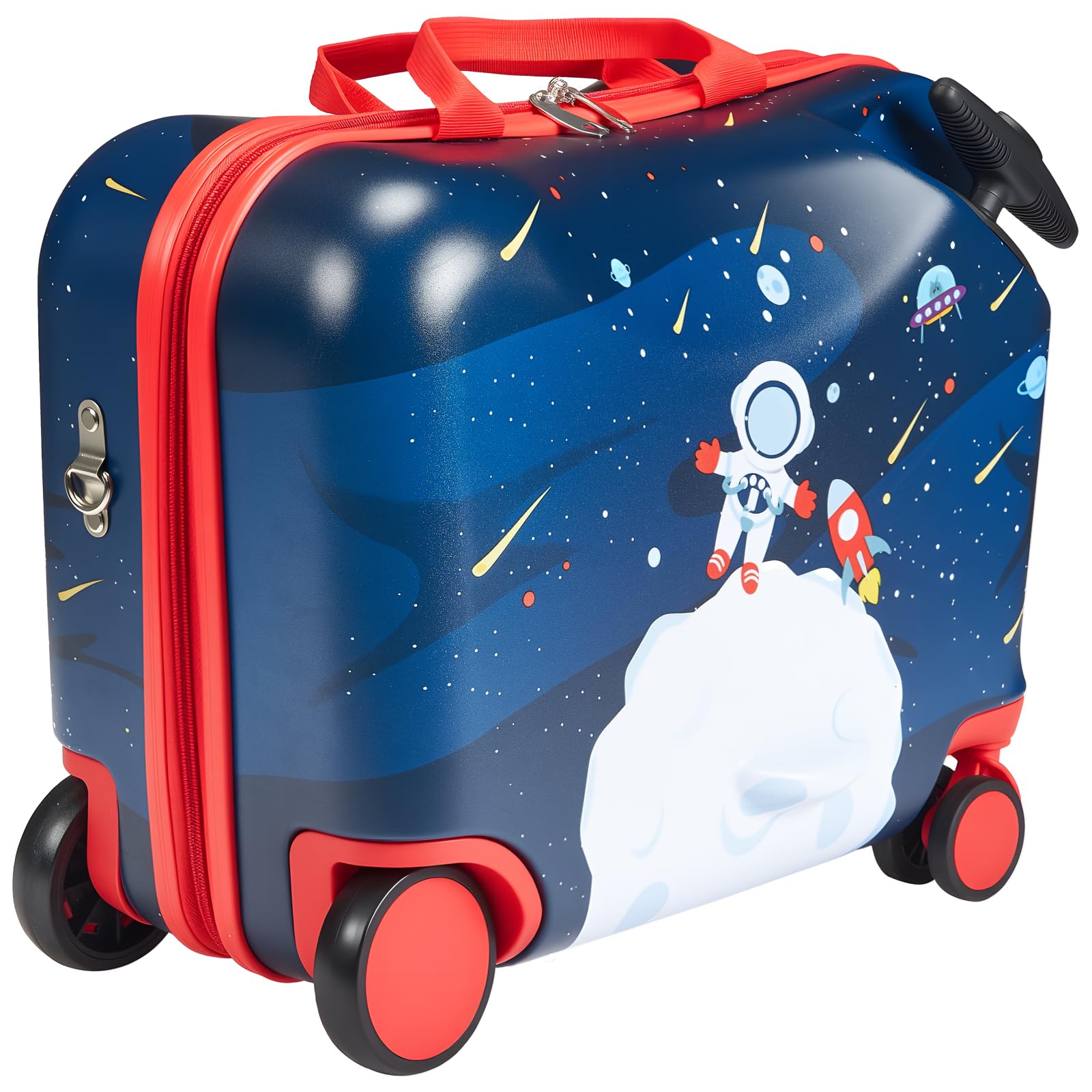 VEVOR Valise à roulettes Enfant, Capacité 26 L, Bagage à roulettes, Charge 50 kg, avec Bandoulière Réglable, Poignée Renforcée, Conception Légère, pour Voyages Enfants Garçons Filles de 3 Ans et Plus
