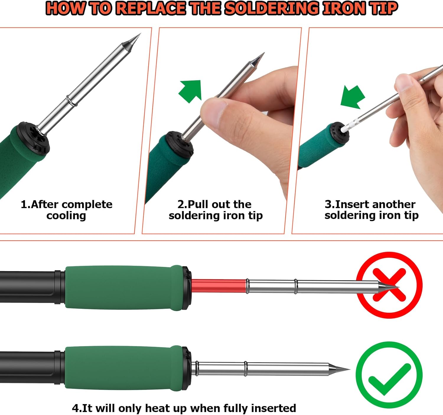 Portable Soldering Station-T12 Solder Iron Tip, 75W Digital Display Soldering Iron Station-Fast Heating (5S), °C/ºF Conversion(392°F to 896°F), Auto Sleep&Calibration Support for Electronics Repair