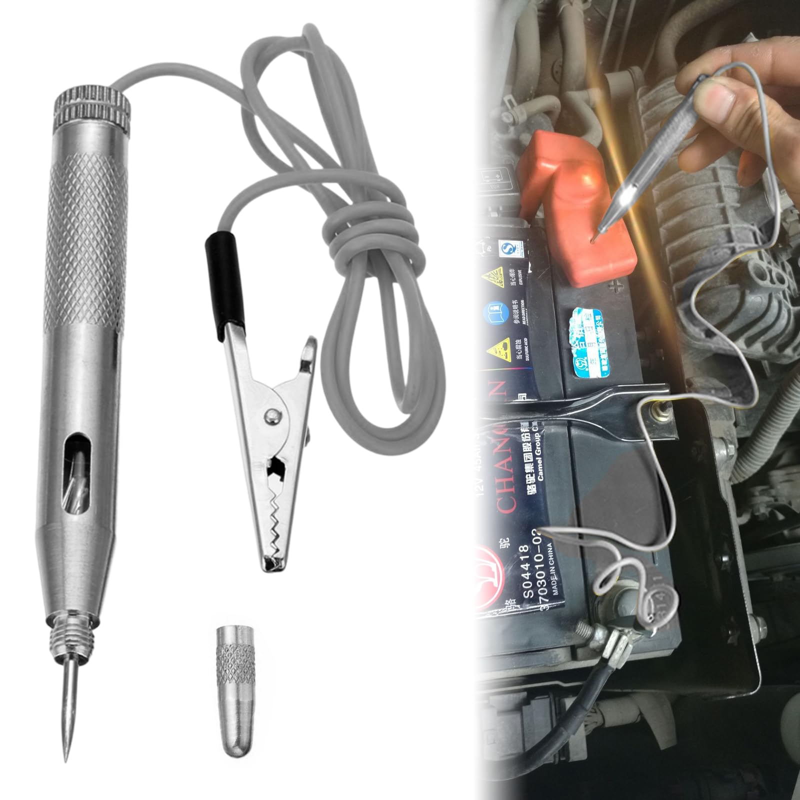 2PZ PENNE TEST Multimetro Universali 20A Sonda Multimetro Accessori Elettricista EUR 8,53 - Foto 10