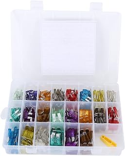 243Pcs Classification Kit, Automotive Assortment Kit, Marine Auto with Puller, Clearly Marked Amperage for Cars Trucks Motorcycles Boats