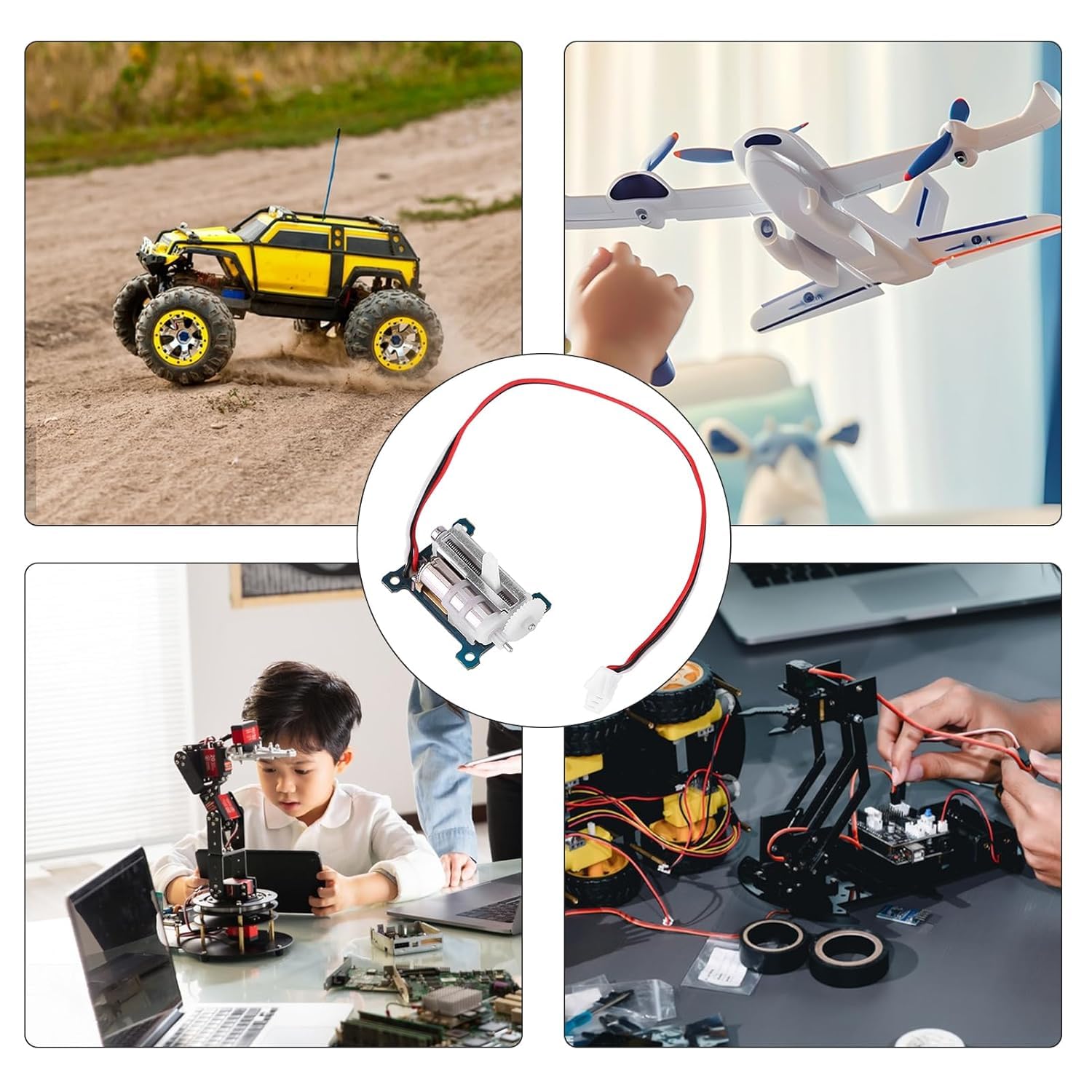 Digital Analog Servo, 1,5 g 15x20 mm Servomotor Linearmotor Linearantrieb, RC Servo Motor Linearaktuator mit 0,12 Sek Geschwindigkeit für Ultra Micro 3D Flugflugzeuge RC Hubschrauber Fahrzeugmodelle