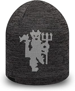 ニューエラ (New Era) 冬 スカル ビーニー帽 - デビル カフ マンチェスター・ユナイテッド (Manchester United)