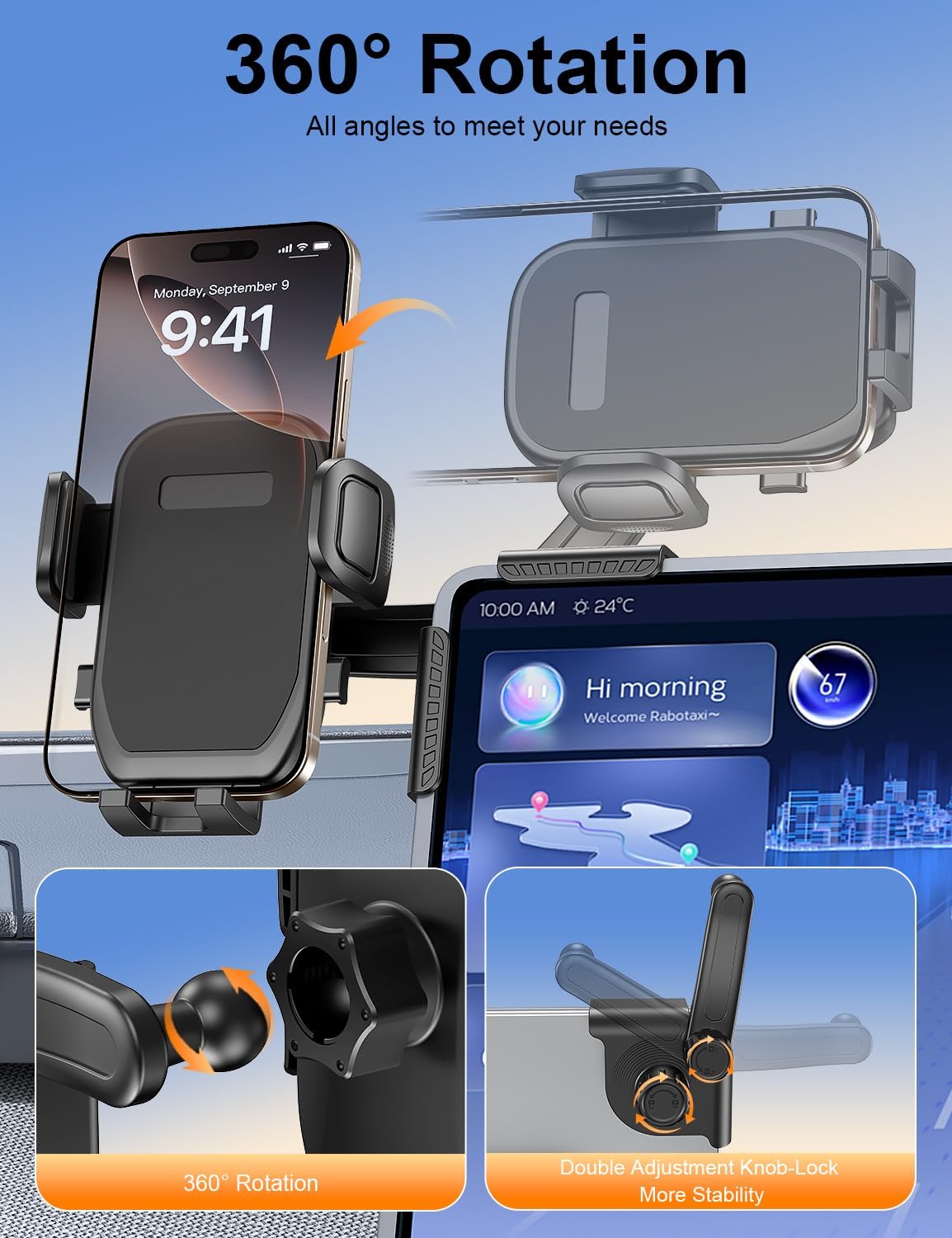 Supporto per telefono da auto per 718 Boxster 2016-2025