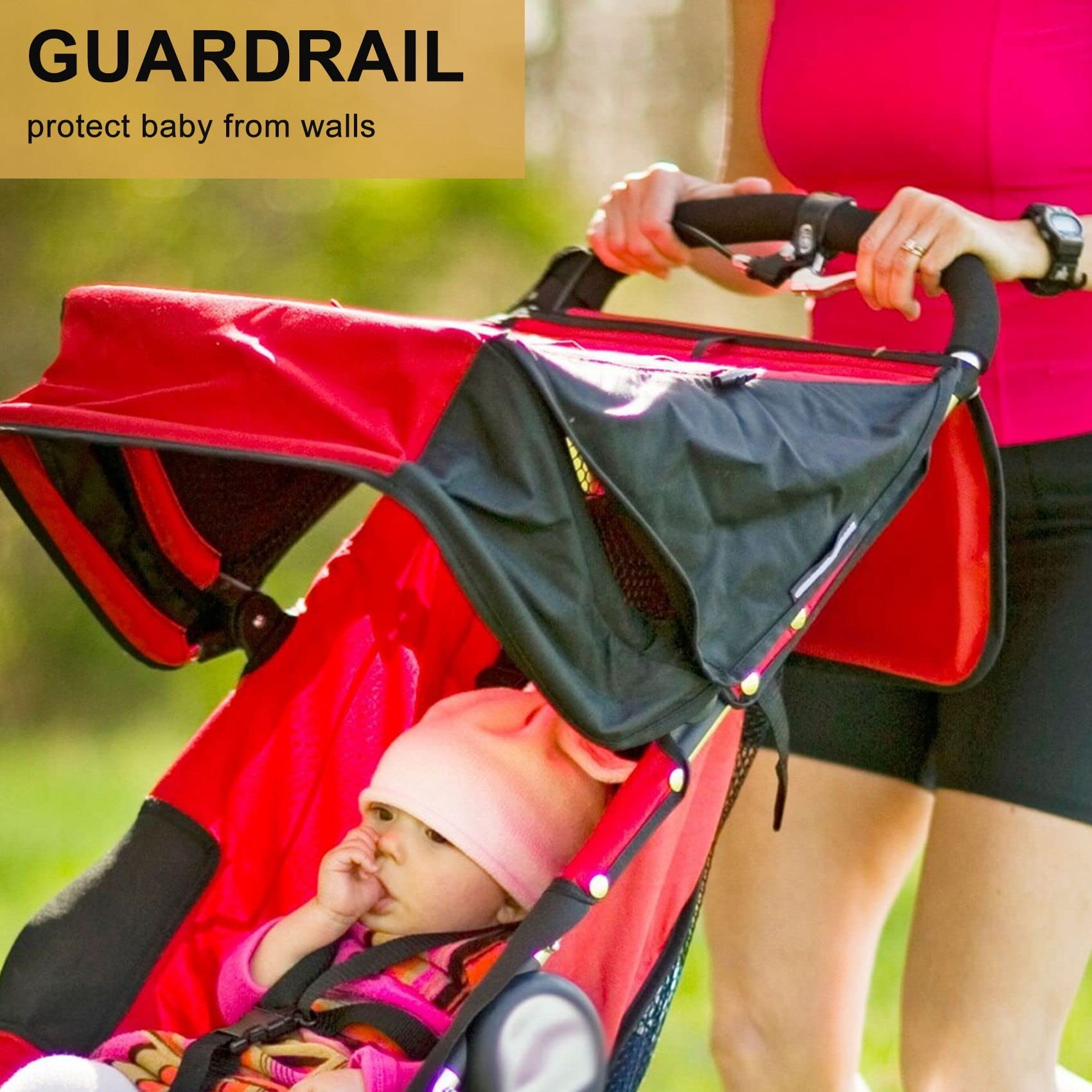 Nagoyuki Accessoires de poussette pour enfants - Accoudoir - Barre de choc - Poussette pour enfants