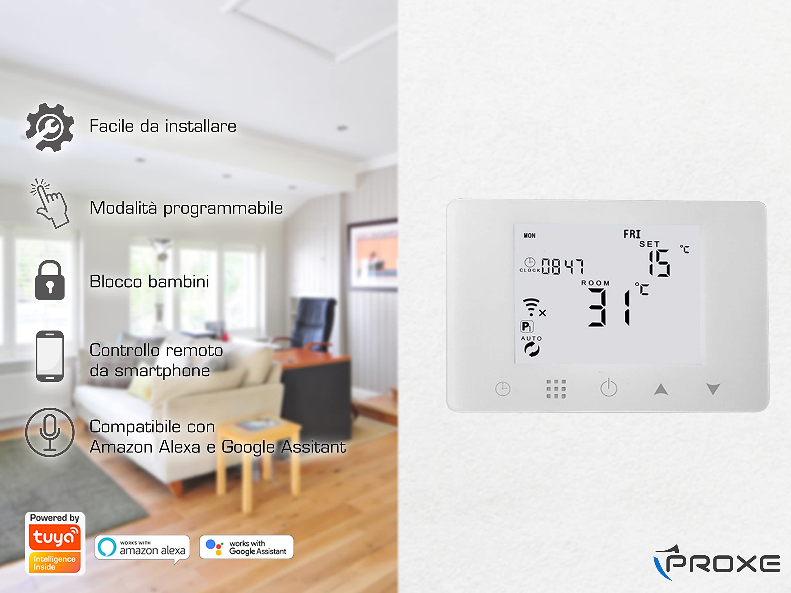 Cronotermostato Smart Wi-Fi con modulo esterno caldaia
