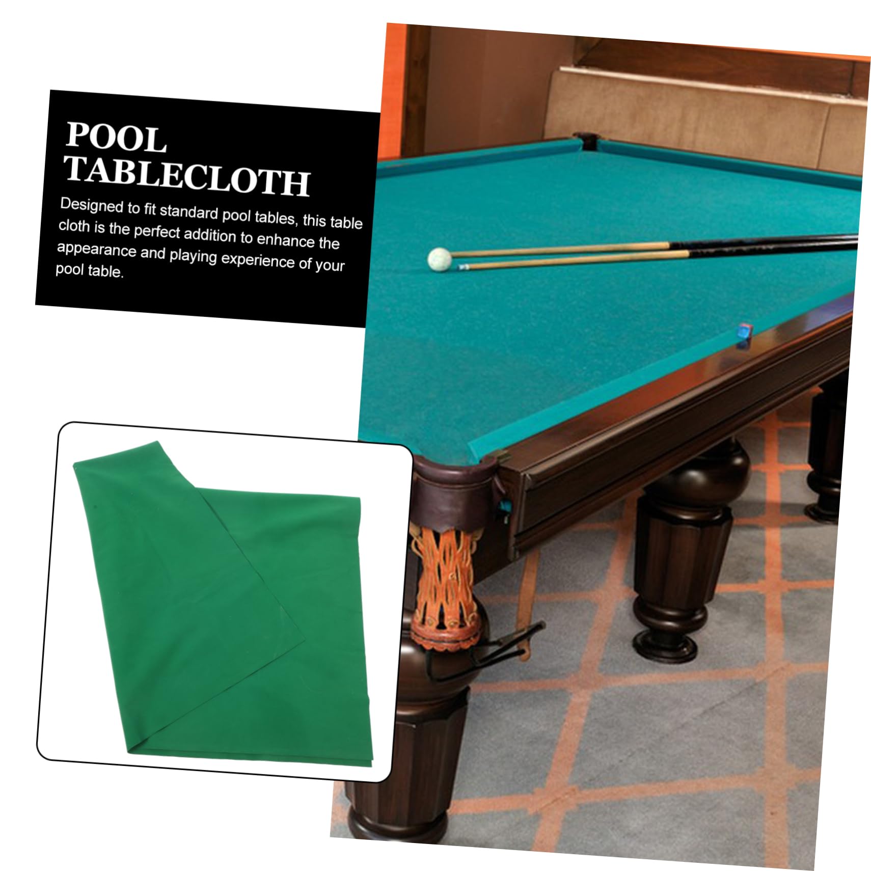 HANABASS Billiard Pool Felt Cloth Double-Sided Pool Table Cover Standard Size Enhance Your Game Billiards Accessories
