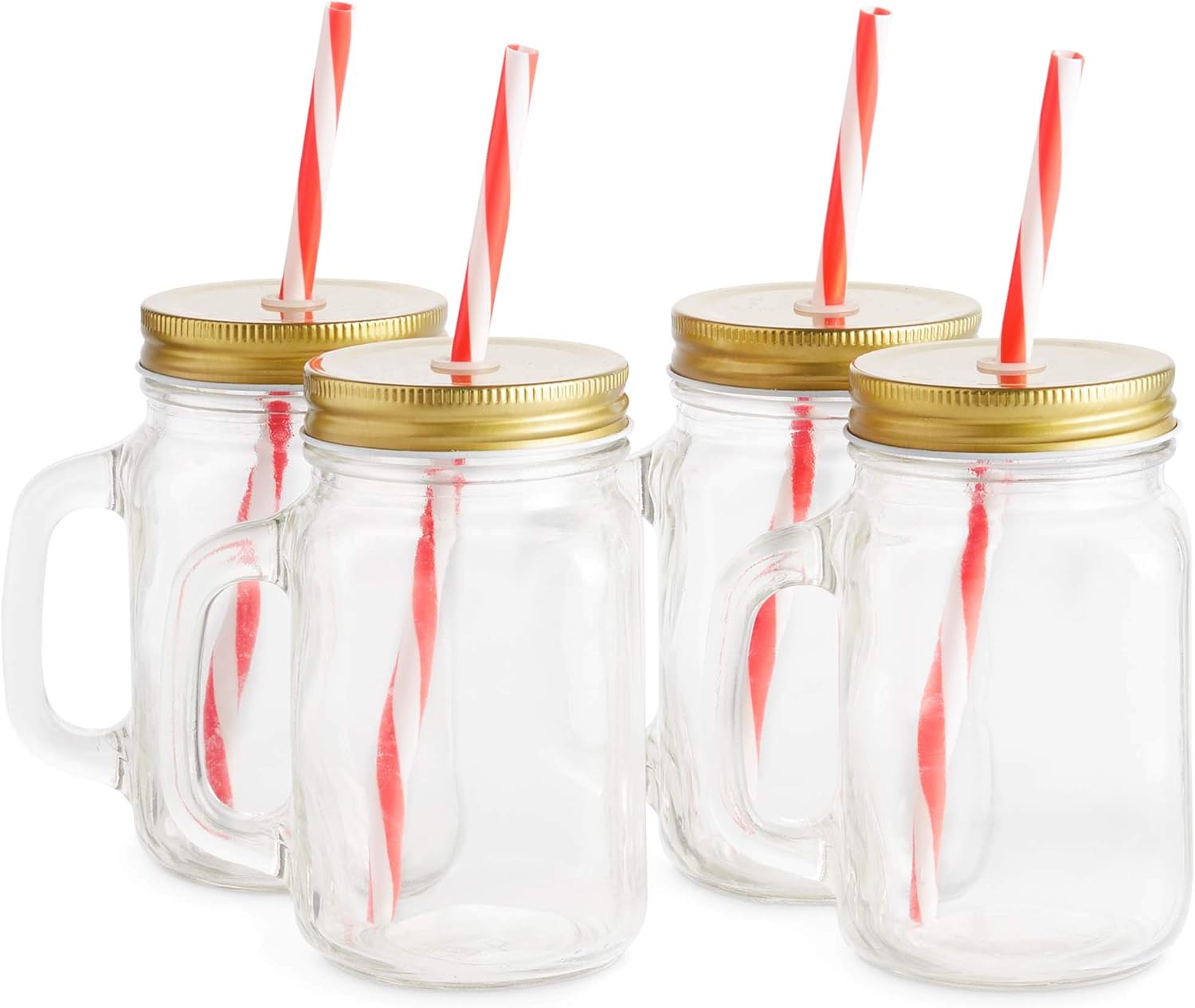 Mason jar glasses with handles Clearance