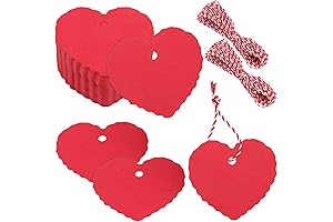 Anwyll Happy Valentine's Day Heart Tags: Elevate Your Valentine's Day Gifts