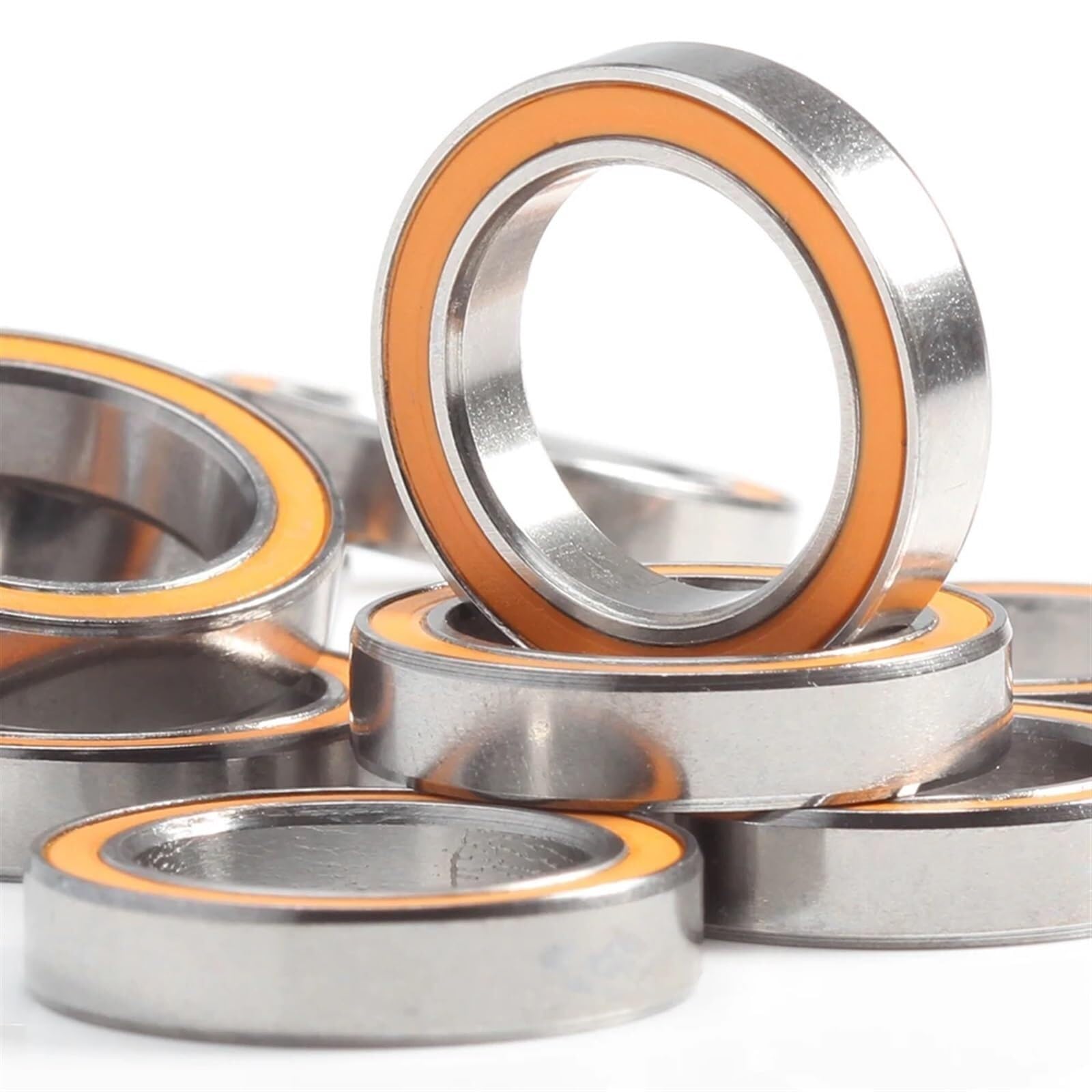 MR1319RS Łożysko ABEC-3 (10 SZT.) 13 * 19 4 mm Cienki przekrój MR1319-2RS Łożyska kulkowe RS MR1319 2RS z uszczelką pomarańczową L-1319DD