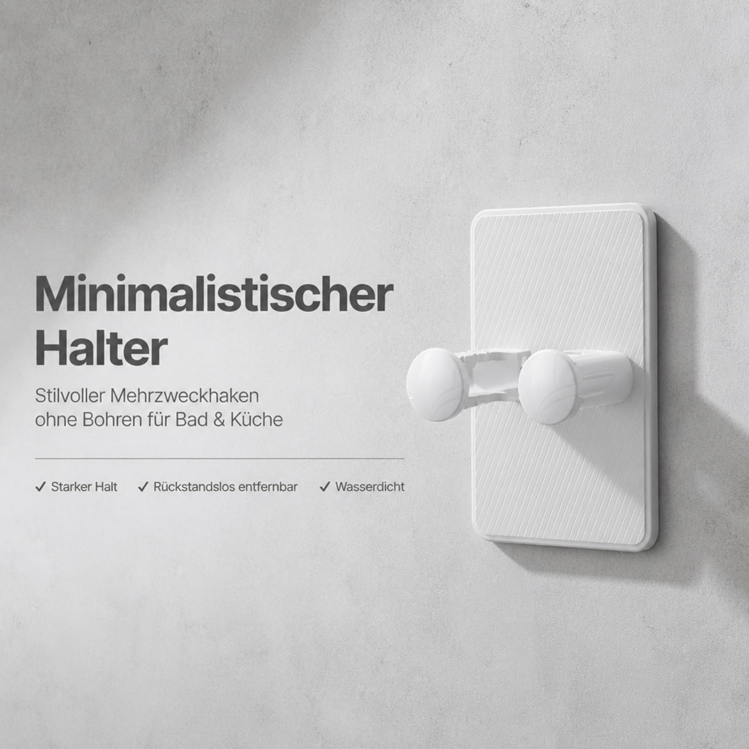 Rasierer halterung dusche, 5er Set, Selbstklebend, Ohne Bohren, Für Tür, Wand, Küche & Bad, Als Haken zur Aufbewahrung von Rasierern