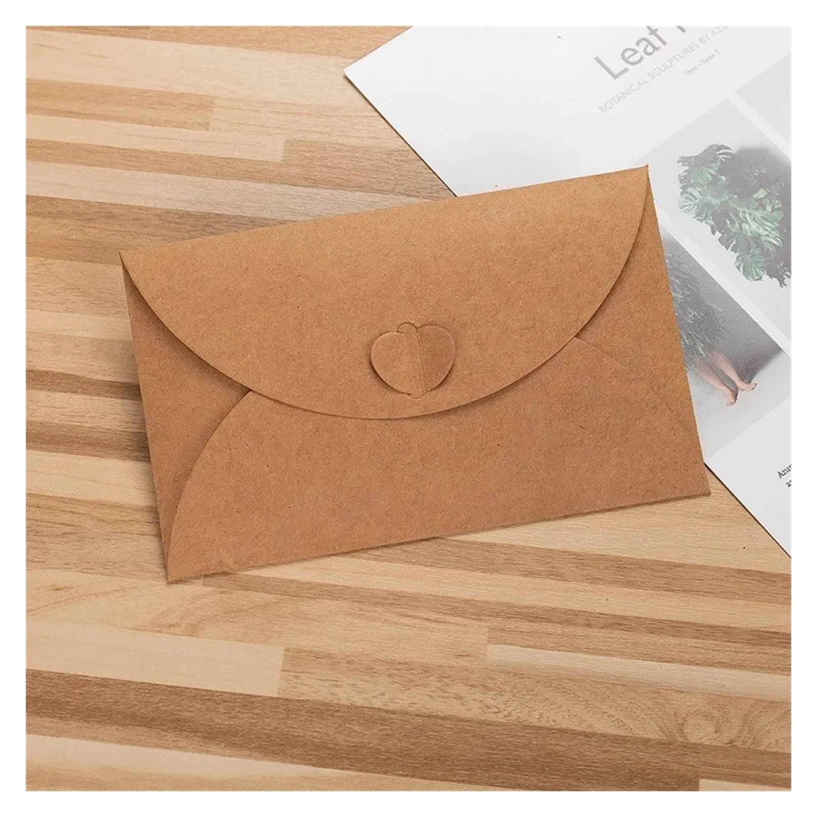 kraftpapier briefumschläge 50pcs/set Envelope 250g Kraft Paper Love Buckle Envelopes For Wedding Invitation Business Supplies Stationery Packing(50pcs 17.4x11cm)
