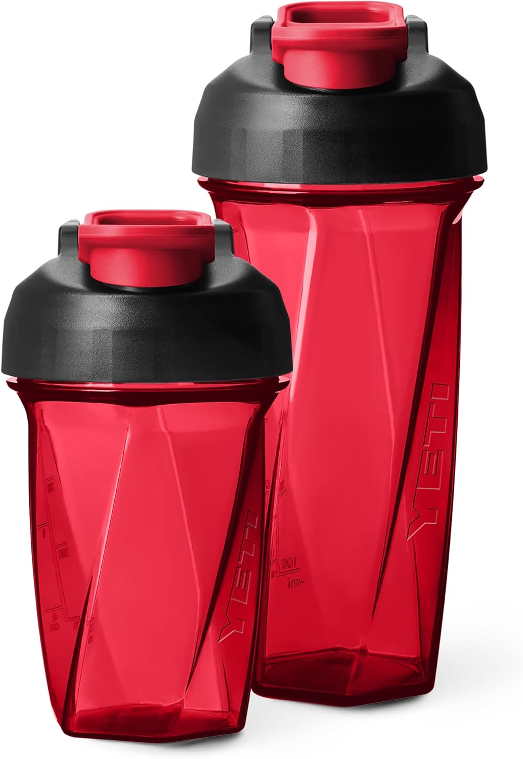 YETI Yonder Helimix Vortex Blender Shaker Bottle Holds up to 20 & 27 oz | No Blending Ball or Whisk | USA Made | Portable Pre Workout Whey Protein Drink Shaker Cup | Dishwasher Safe, Rescue Red