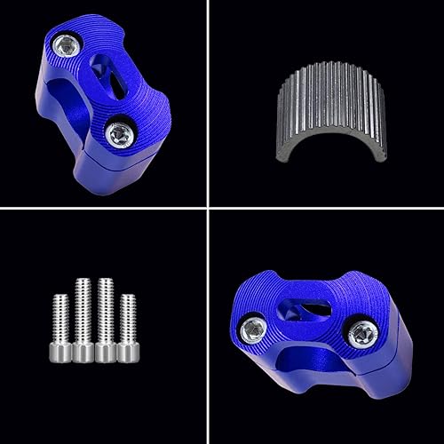 Vista 33 de Universal motocicleta 1-1/8" (28mm) 7/8" (22mm) aluminio CNC manillar elevadores ajustable barra grasa montaje abrazaderas para EXC KLX KXF YZF CRF