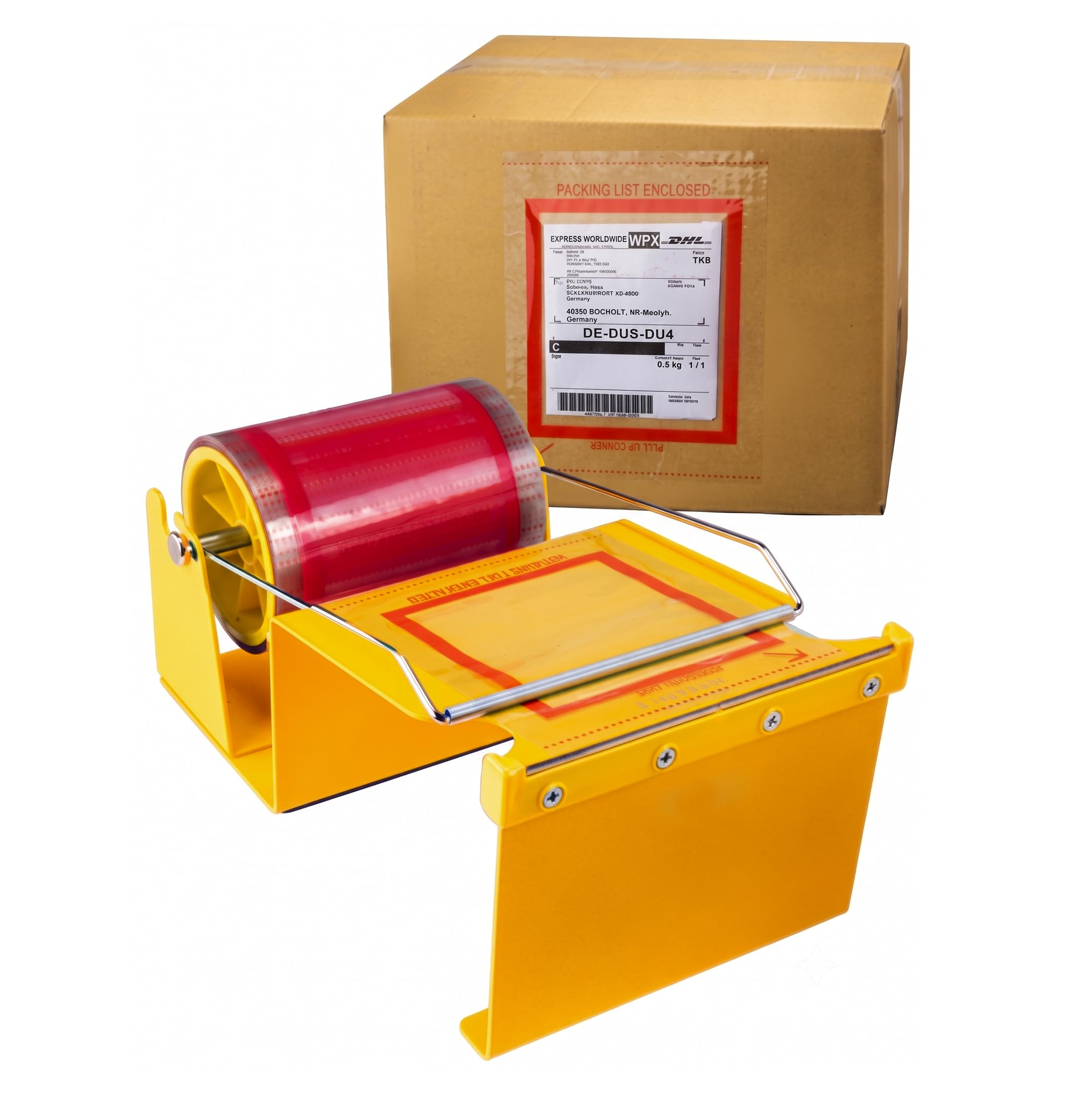 ET-602 - Dispenser per nastro adesivo rosso, nucleo da 7,6 cm