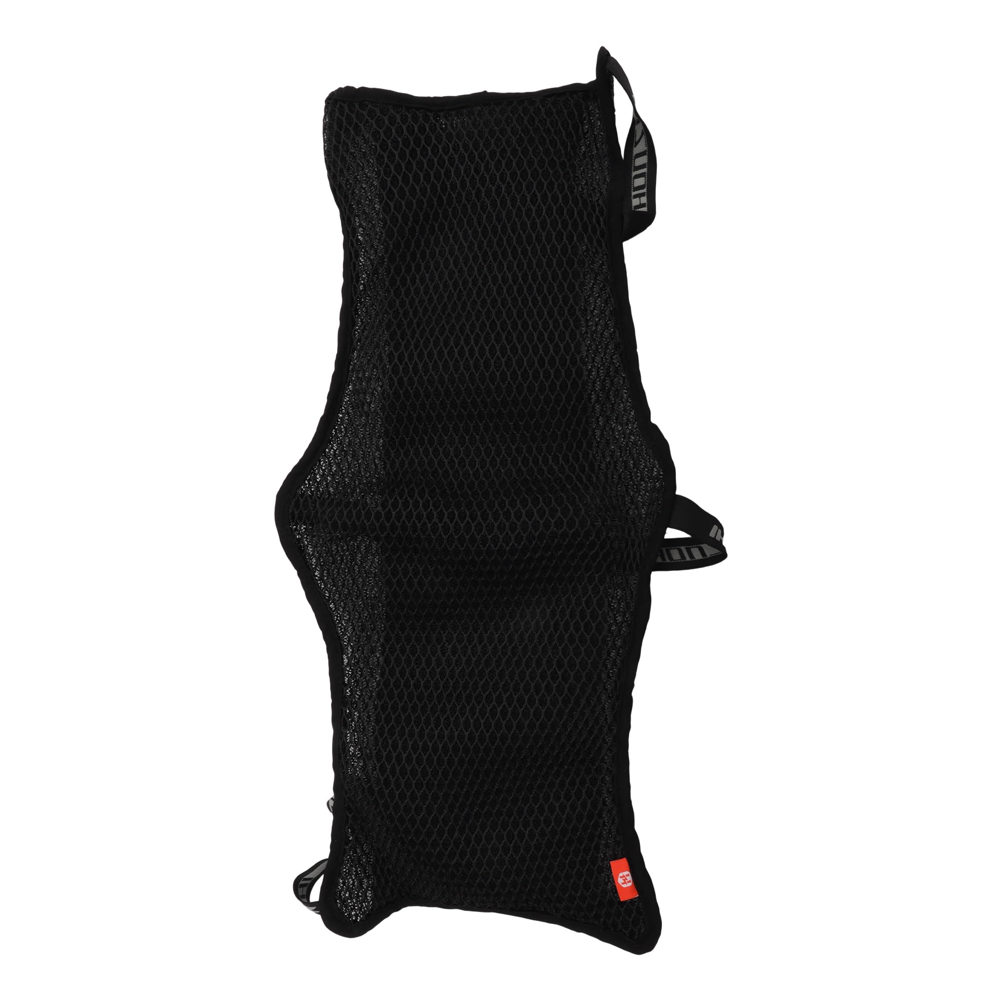 Universal Cuscino Sella Moto Nero fibre Poliestere (Tessuto 3D Mesh) Rete Antiscivolo Lunghezza 63 cm Larghezza 36 cm 1 Pezzo