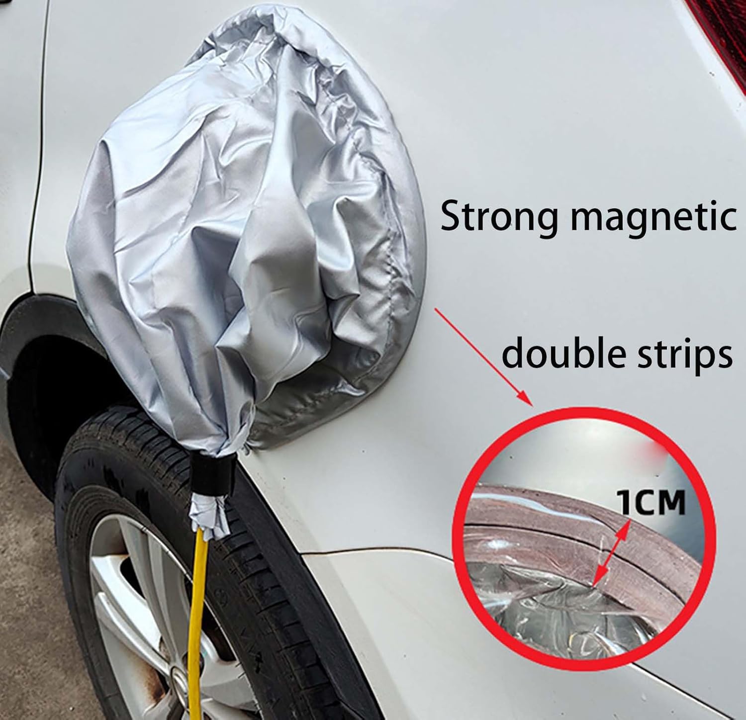 EV Charger Cover for Ford F-150 Lightning 2022 2023 2024 2025, Waterproof Sun Protection Charging Port Cover, Magnetic EV Charging Station Rain Cover, Outdoor,C