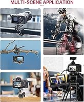 Vista 7 de ULANZI Super Clamp - Soporte de abrazadera para cámara monitor de 360°, brazo mágico, adaptador de cabezal de bola doble con rosca de 1/4"-20