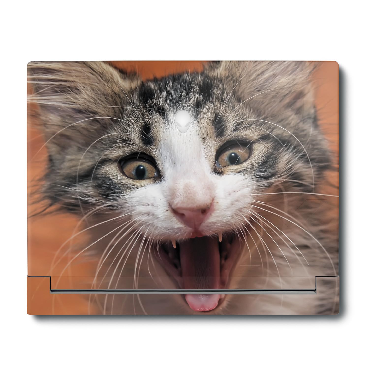 MightySkins Skin Compatible with Alienware X16 R1 (2023) Full Wrap Kit - LOL Cat | Protective, Durable, and Unique Vinyl Decal wrap Cover | Easy to Apply, Remove, and Change Styles | Made in The USA