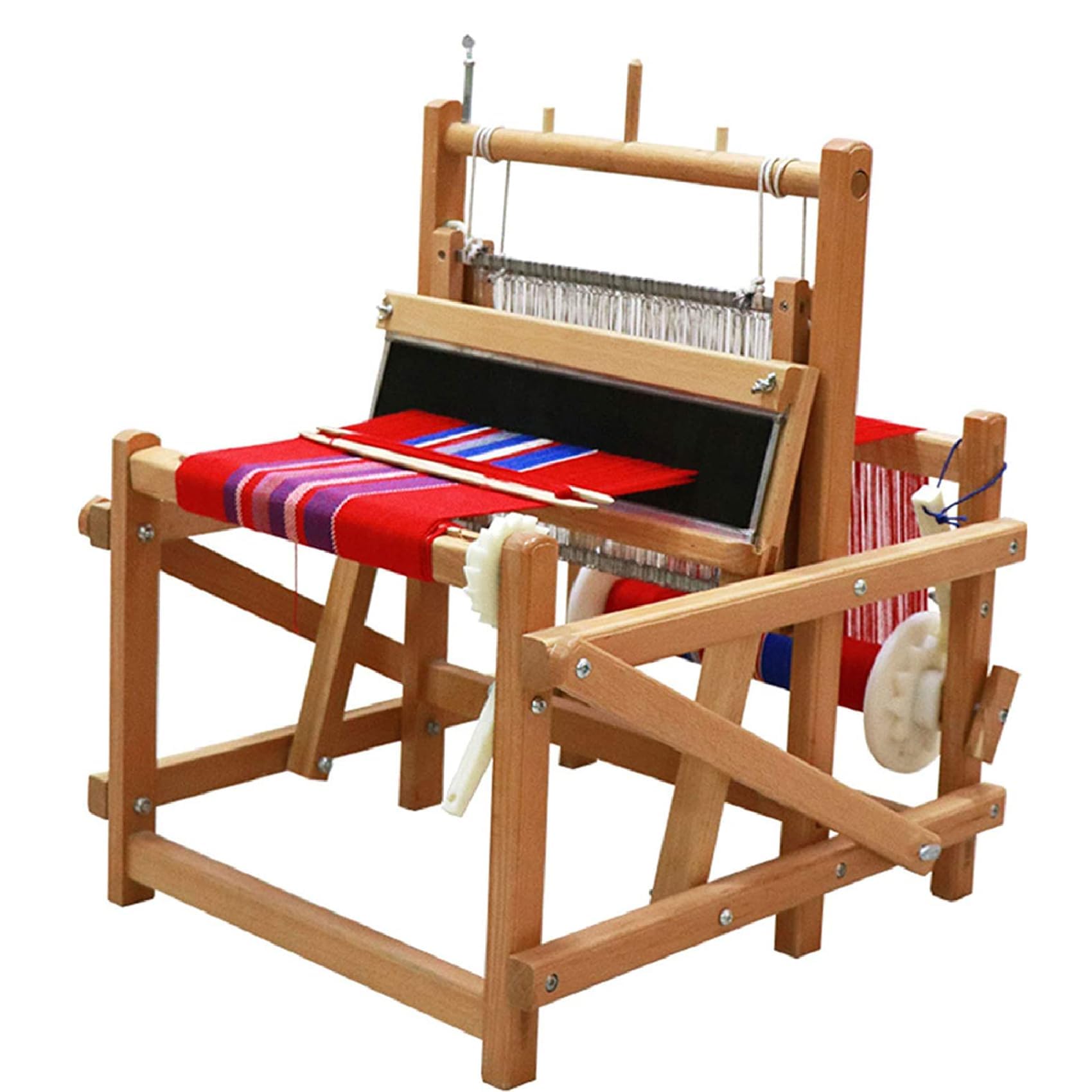 DISHENGZHEN Frame Wooden Multi-Craft Weaving Loom DIY Hand-Knitting Weaving Machine Intellectual Toys for Beginners, Adults,Amateurs