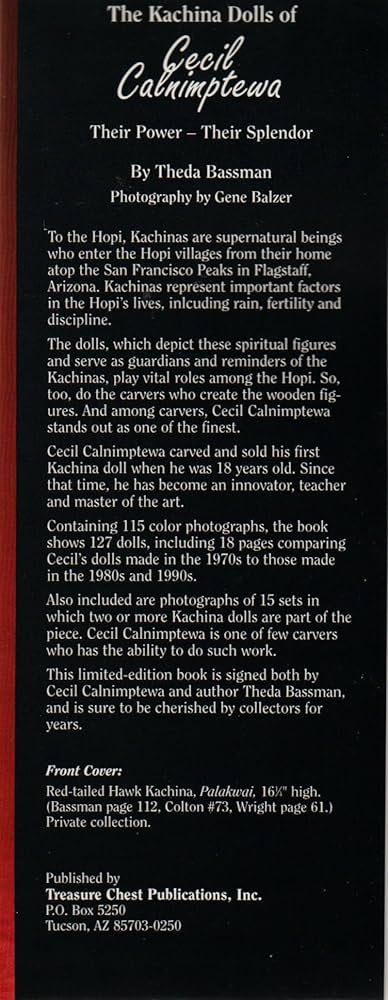 ホピThe Kachina Cecil Calnimptewa 限定版 The Kachina Dolls of Cecil Calnimptewa: Their Power Their
