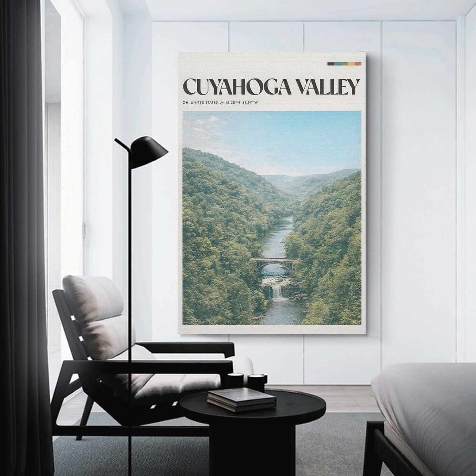 Junmoney Cuyahoga Valley National Park Room Decor Wall Art 08x12inch(20x30cm), for Art Walls, Layered Displays Or Homes, Wall Decor Suited to Curated Displays
