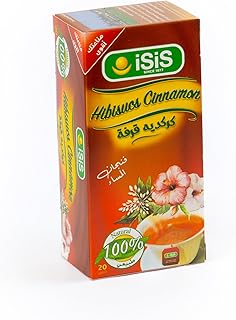 عبوة كركديه مع قرفة من ايزيس مكونة من 20 كيس