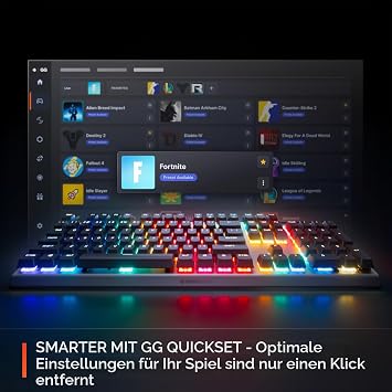 SteelSeries Apex Pro Gen 3 - Gaming Keyboard - Hall Effect Switches; OmniPoint 3.0 - Adjustable Actuation - Game-Ready Presets - Rapid Trigger Protection Mode Rapid Tap/SOCD - American QWERTY