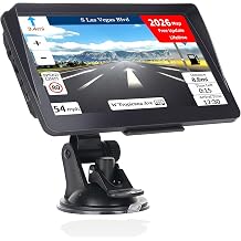 7 Inch Sat Nav with 2026 UK EU Maps, GPS Navigation Car HGV Van Motorhome
