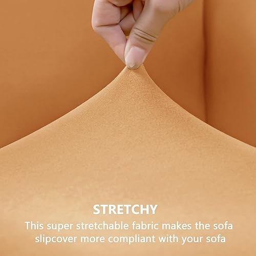 Miniatura 8 de Fundas elásticas para sillón de sala de estar, fundas protectoras para perros, mascotas y niños, diseño de jacquard con patrón de 1 asiento pequeño