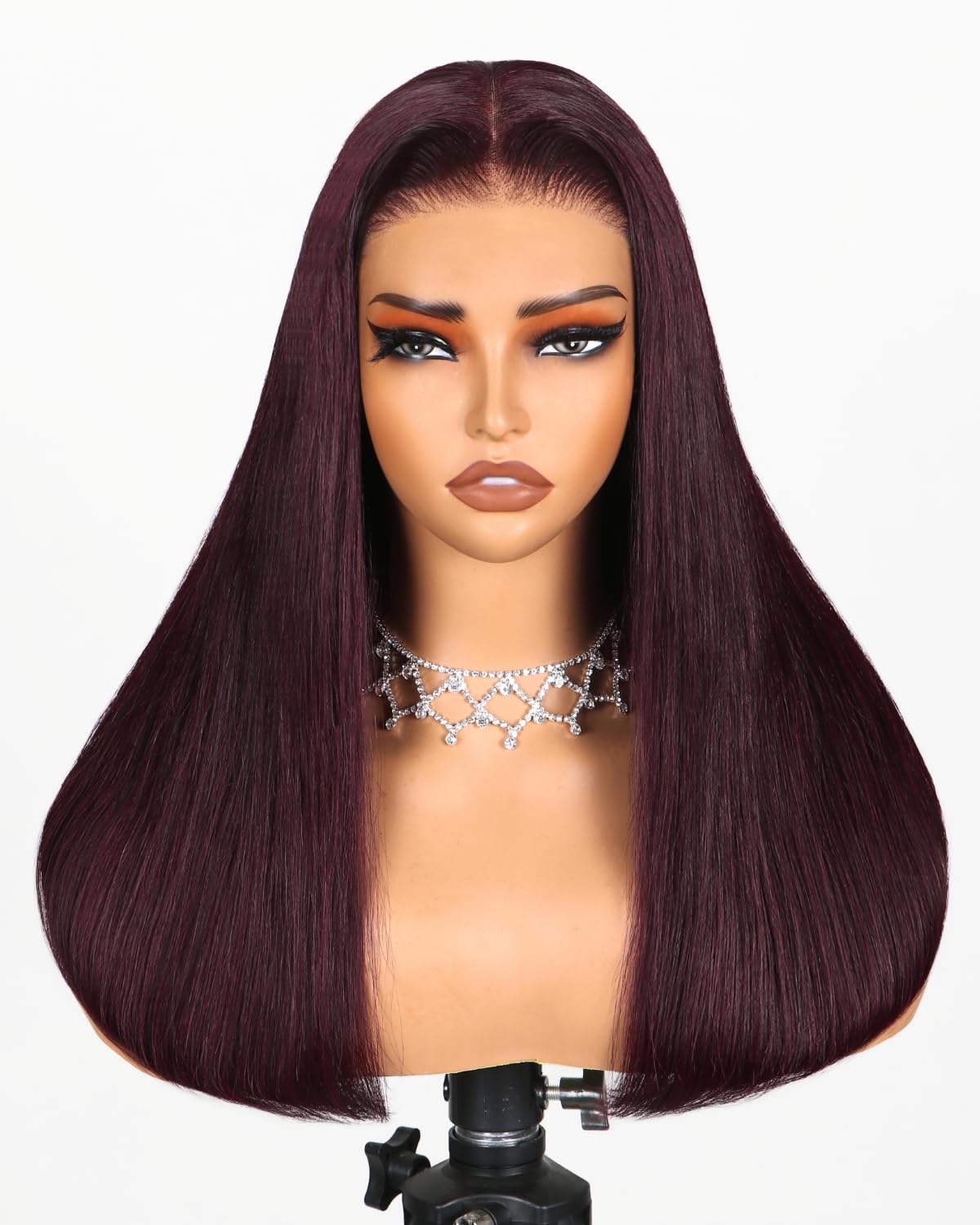 Arabella 6x5 Ready to Go Glueless Wigs Human Hair Purplish 99J Burgundy Lace Front Wigs Real 230% Density Human Hair Pre Cut Lace Pre Plucked Bleached